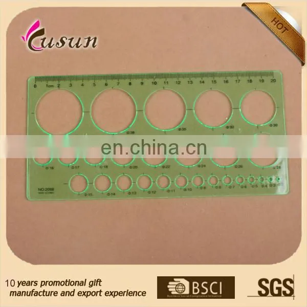 Factory Wholesale Cute Kids Patterning Letter Stencil Ruler