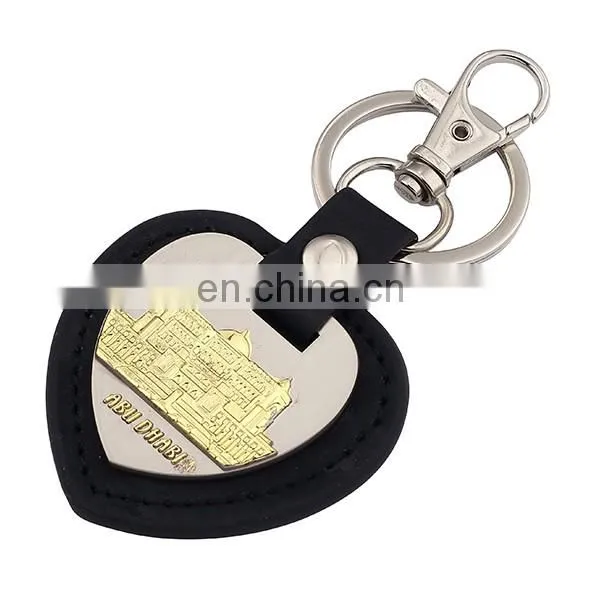 2016 Hot Sale PU Leather Keychain With Embossed Logo