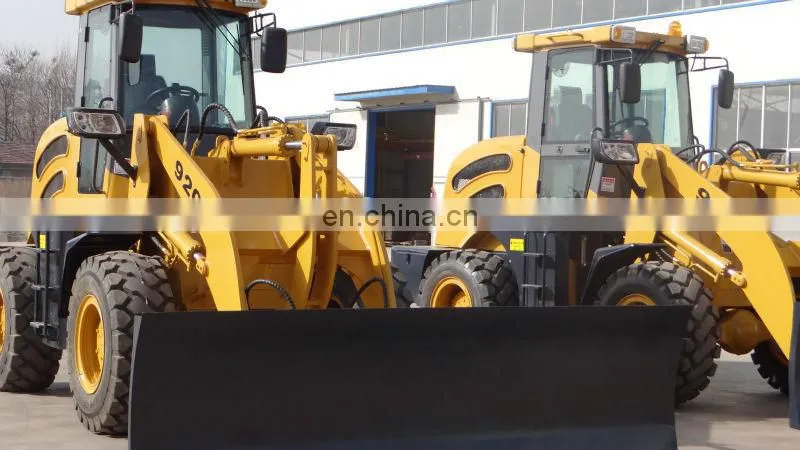 2Ton latest mini wheel loader with snow bucket and forklist