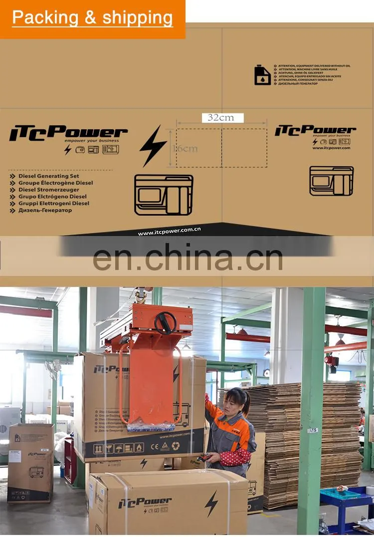 3 kW welder ITC-POWER diesel welding generator set supplier of power