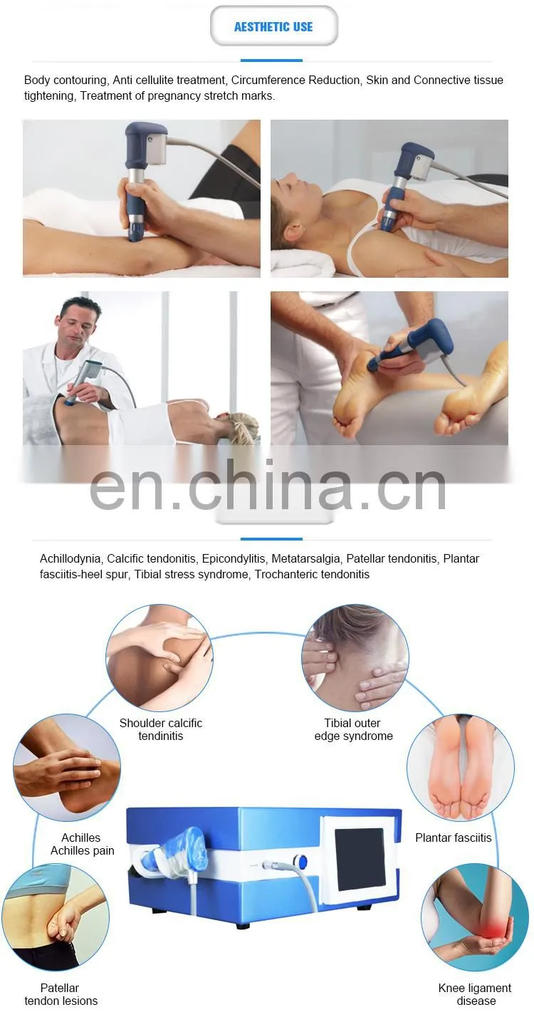 Home use fisioterapia extracorporeal shock wave therapy back pain relief equipment