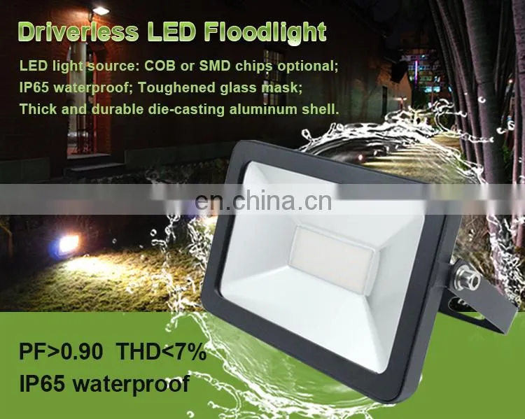 Shenzhen factory provide IP grade IP65 waterproof led floodlight outdoor lighting