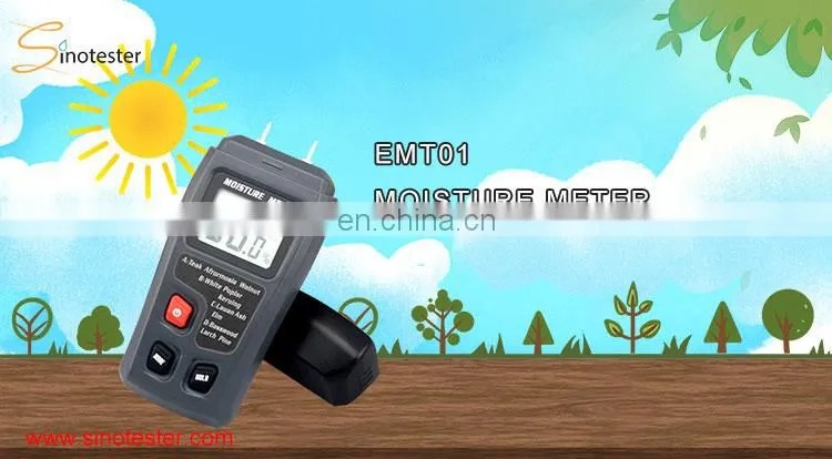 Lcd Readings Display Digital Portable Moisture Meter For Wood
