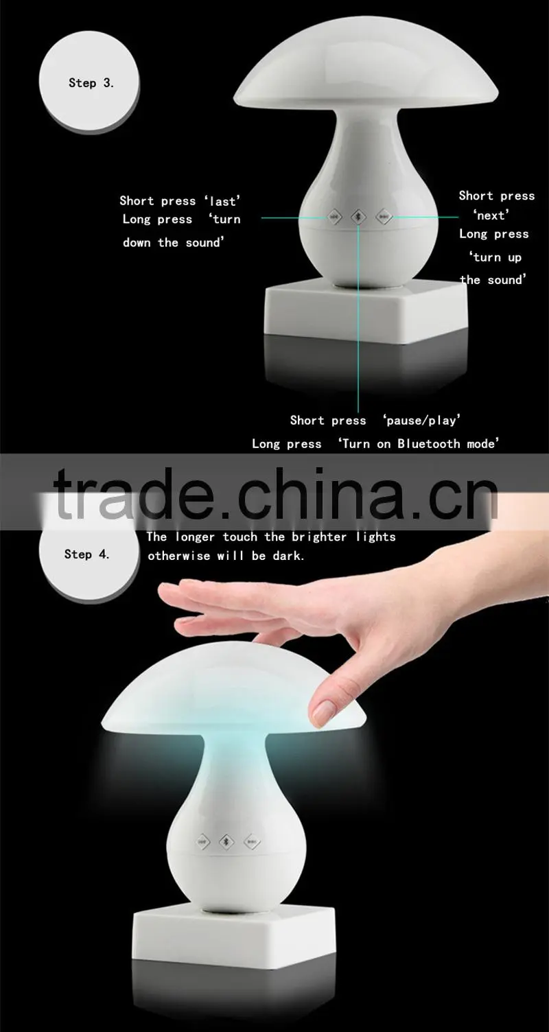 mini bluetooth speakers battery operated table lamp