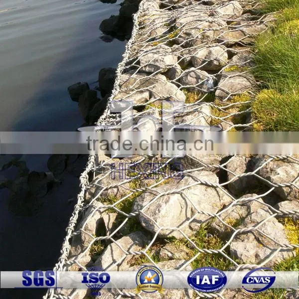 6*8cm mesh hot dipped galvanized gabion basket