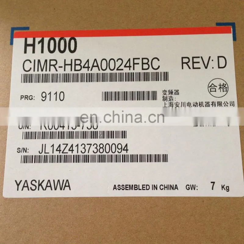 Yaskawa Inverter CIMR-HB4A0024 H1000 11KW Inverter AC3PH 380-480V IP20 High Quality Genuine
