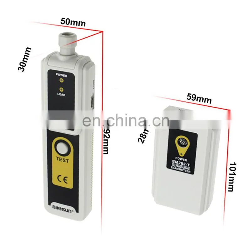 All-Sun EM282 Ultrasonic Detector 40KHz Gas Leak Detector Ultrasonic Relative Humidity<80% Reliable Pipe Leak Detector
