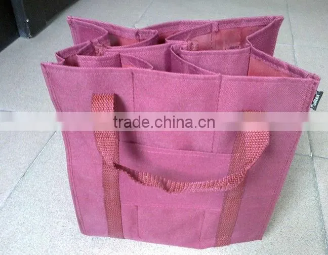 2013 Promotional Non woven Wine Bag non woven 6 bottle wine bag