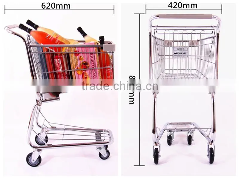 Stable structure metal shopping carts
