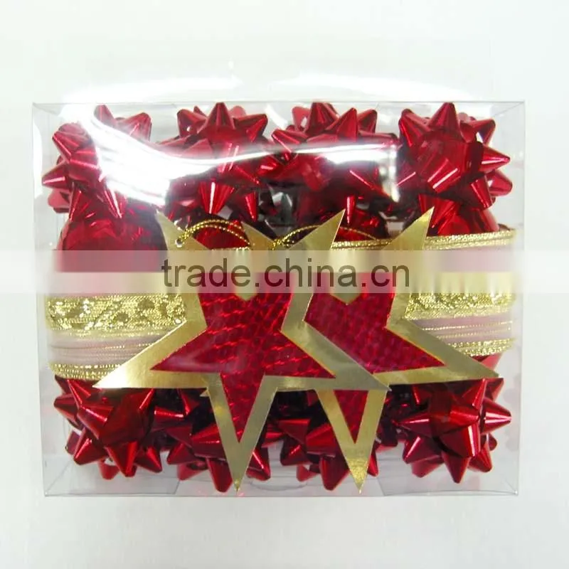 Metallic Gold Mini Star Bows/ Plastic Star Bow,Deluxe Bow