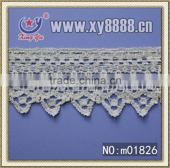 White Polyester Chemial Lace Saree