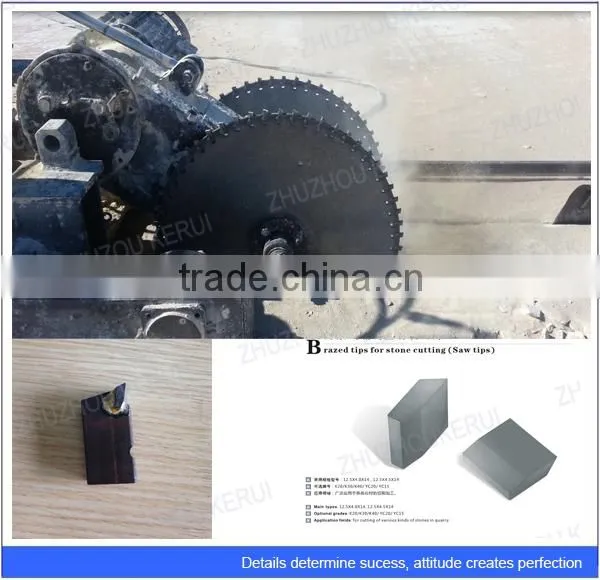 Tungsten Carbide stone cutting tips