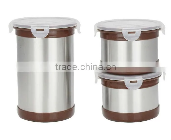 stainless steel airtight canister set