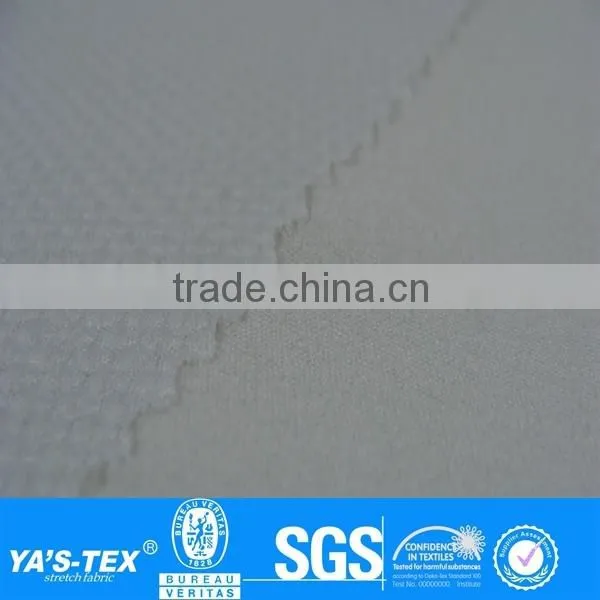 White polyester spandex cooldry soft stretch fabric for mountaineering