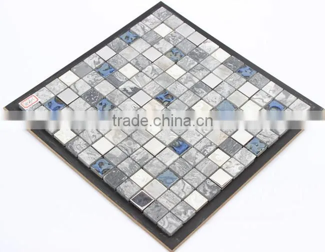 Natural mix color mosaic stone tile