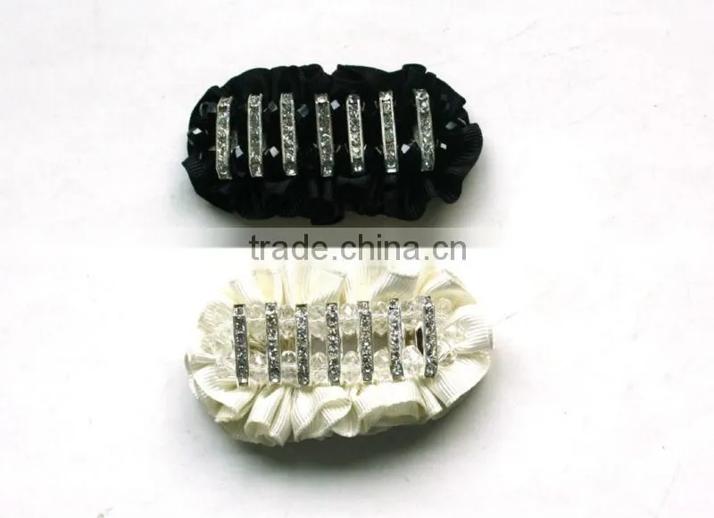 New design rhinestones lace trim patch for wedding dress