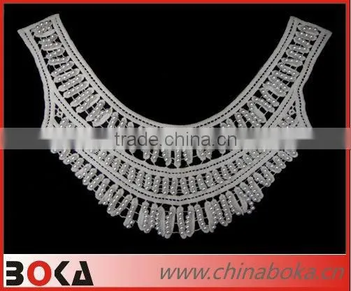 Fashion v-shape garment collar with chains