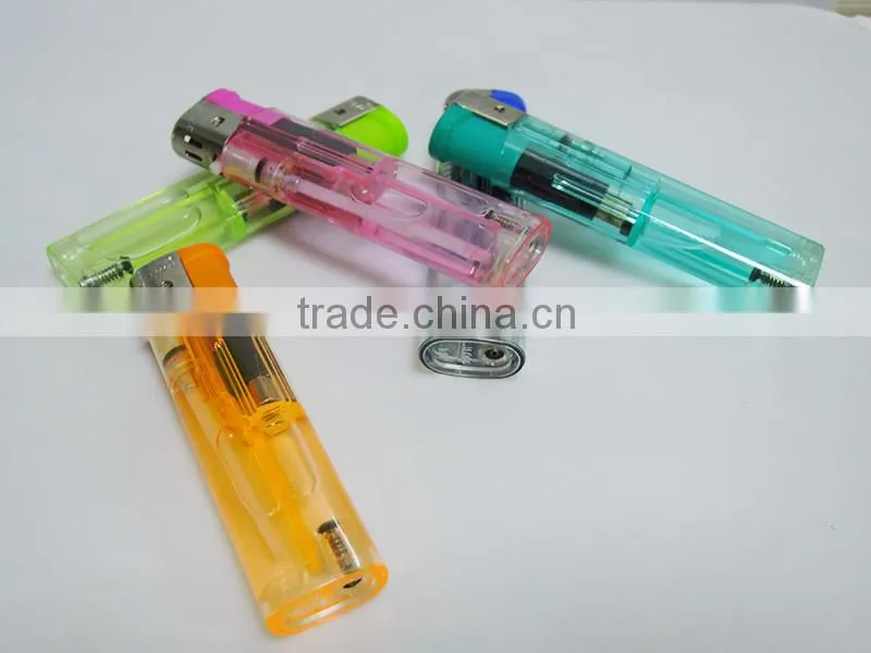 Best quality electric lighter transparent recharge lighter cheap lighter price