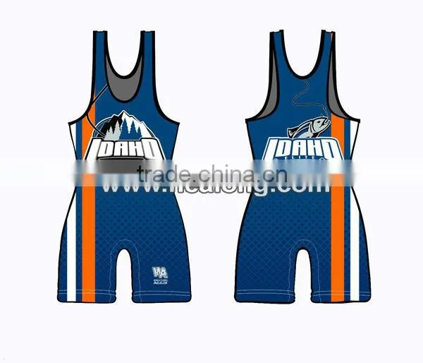 Sublimation Any Size Custom Wrestling Uniforms Jerseys Design