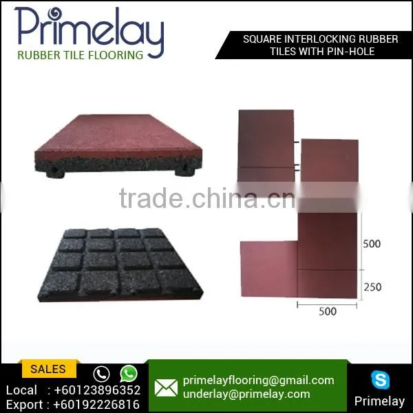 Outdoor Playground Rubber Flooring 4mm Thickness Flooring Tiles