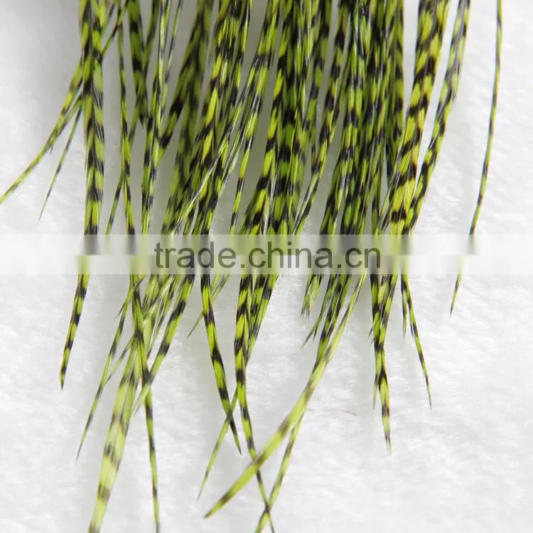 2016 Hot Sale Cheap Grizzly Natural Real Rooster Clip In Feather Hair Extensions