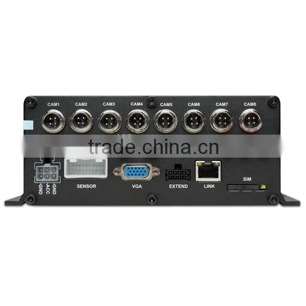 4ch Real Time Mobile Dvr Player With H.264 Compression 3g Mobile Dvr With Gps Google Map Tracking Remote Oil&power Cutoff MDVR