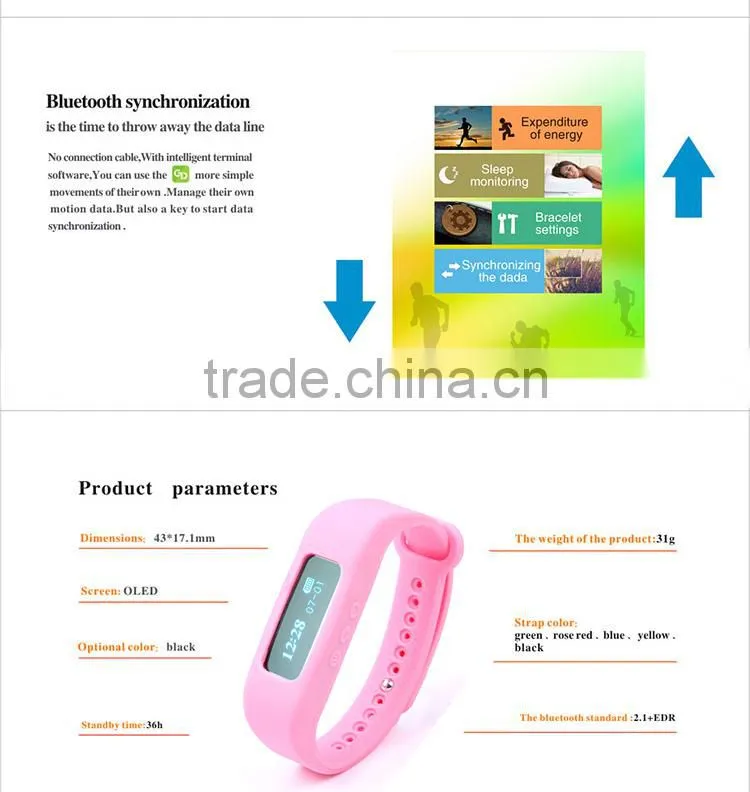 Oled Smart Bluetooth 4.0 Health Wristband Digital Fitness Wristband