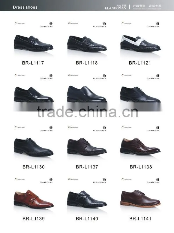 Fashion new arrived leather dress shoes men monk shoes factory
