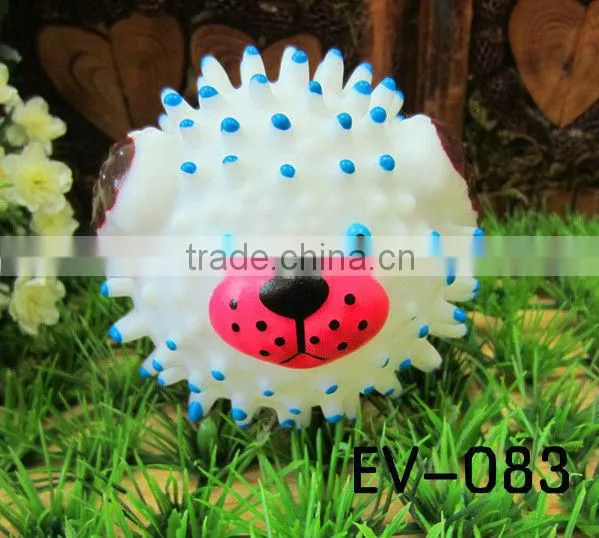 vinyl toy-8.5cm pink pig spikey ball
