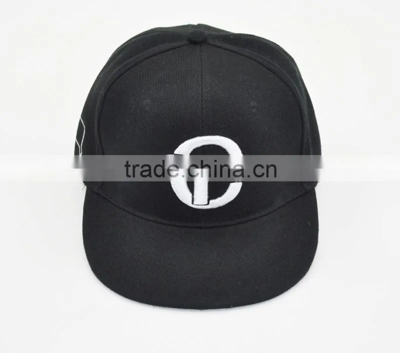 OEM Customized Top Design Cool Fashion Good Quailty Embroidered Unisex Adjustable Fitted Hip-Hop Bboy Flat Brim Snapback Cap