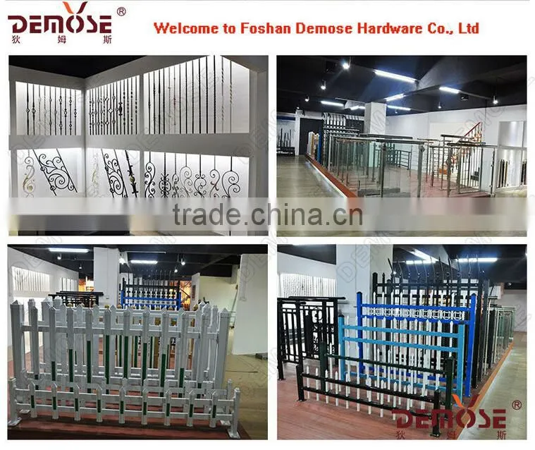 luxury stair frameless glass balustrade with aluminum channel