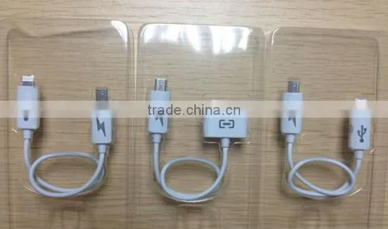 For Samsung and other Smart Phone Emergency Charging Cable Between Phone and Phone