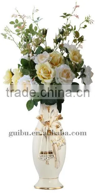 Hot Sell Handmade Clear ceramic Floor Vase Wholesale