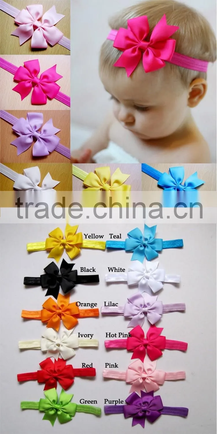 children's hair accessories australia ecofriendly material fold over elastic and hair band bow