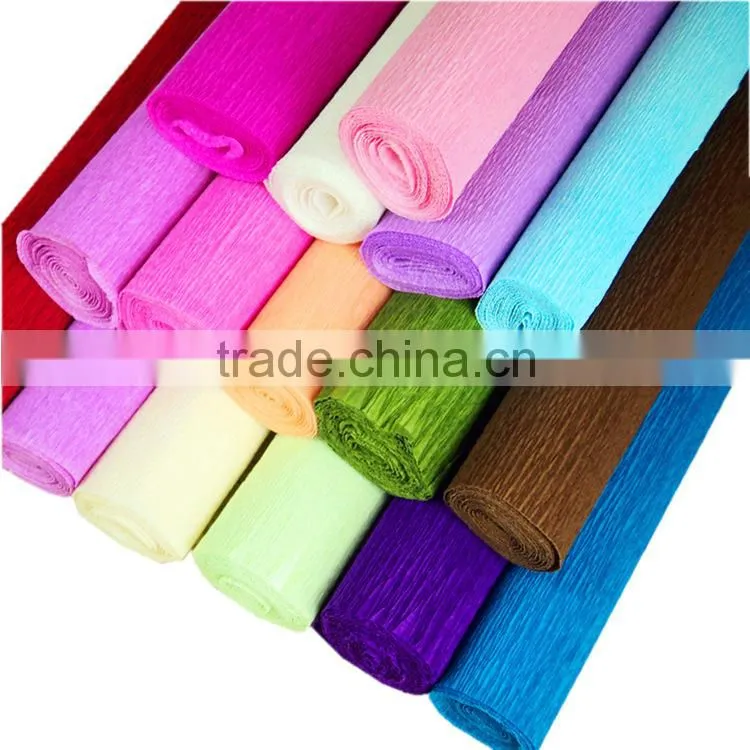 colorful crepe paper wax paper
