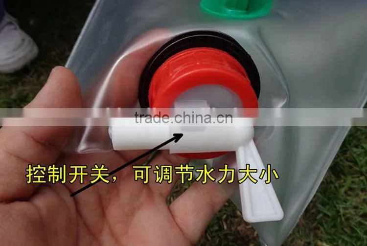 outdoor camping hiking transparent water storage carrier