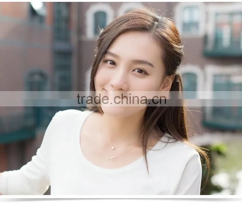 Two layers 925 silver choker necklace