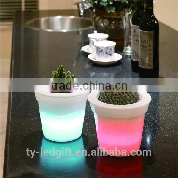 party led flower pot outdoor wedding decoration led flower pot