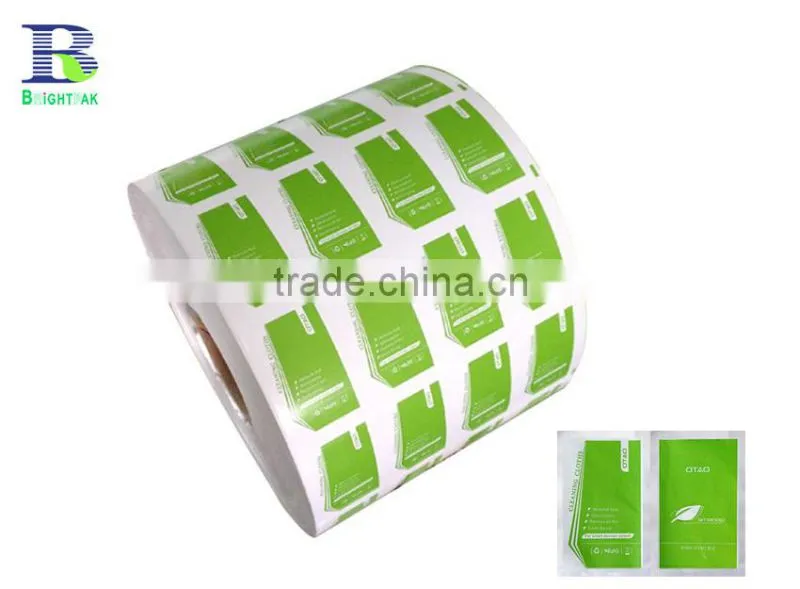 High Quality Aluminum Foil Laminated Paper for restaurant tissue paper,CUSTOM Aluminum foil packaging for alcohol free wet wipes