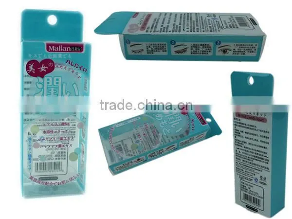 thin rectangular clear plastic lip balm packing box