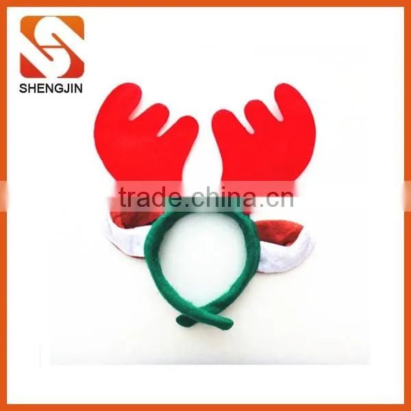 Wholesale flashing christmas funny headband reindeer antlers decoration hairband
