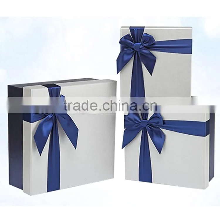 Square gift box bowknot gift packaging box women's gift custom wholesale