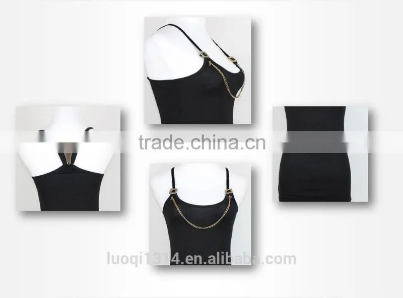 Custom Wholesale Women LQ41WC06003 Stringer Cotton Spandex Print Tank Top