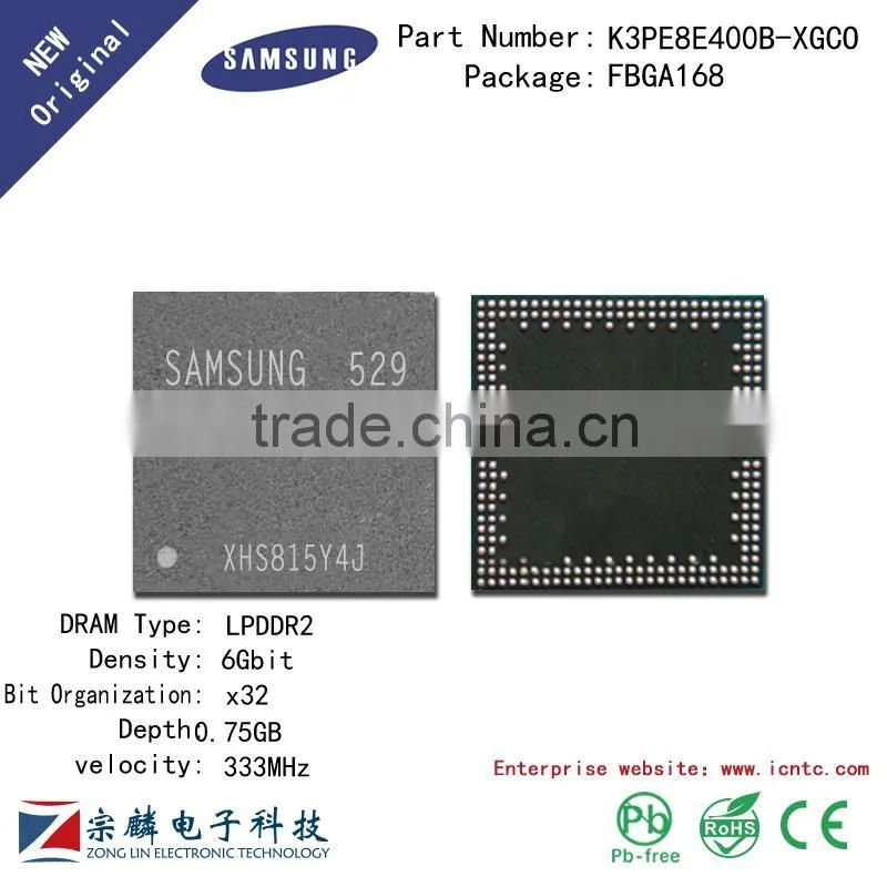 Genuine original K3PE8E400B-XGCO FBGA168 0.75G x32bit LPDDR2 Flash Memory RAM
