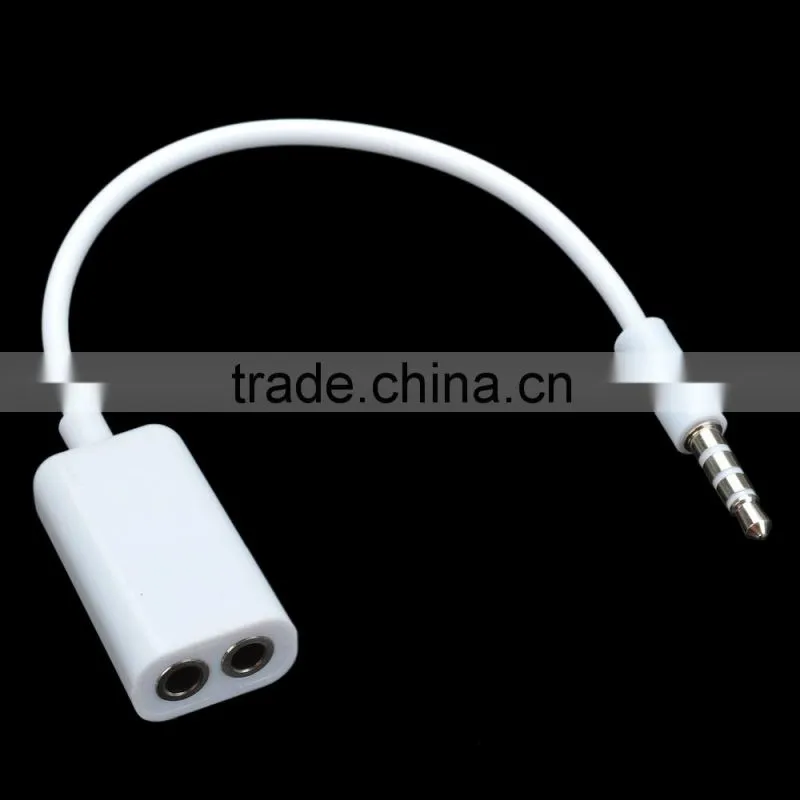 High quality Micro HDMI Male to VGA Female Cable + Bisected Audio Cable Set - White