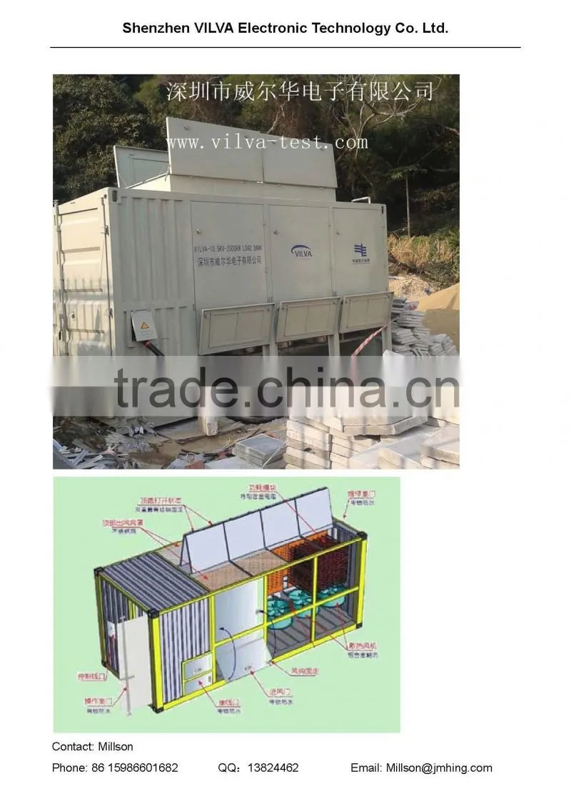 Medium Voltage 10.5kV 2000kW Resistive load bank