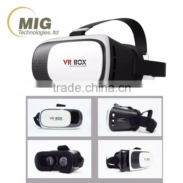 VR BOX Head Mount Bluetooth Virtual Reality VR 3D Glasses Gamepad
