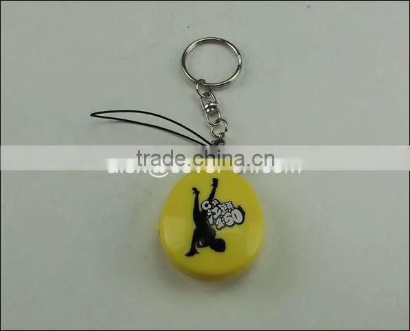 Customer kindly flashing sound key chain/customized design gift/radio sound key chain