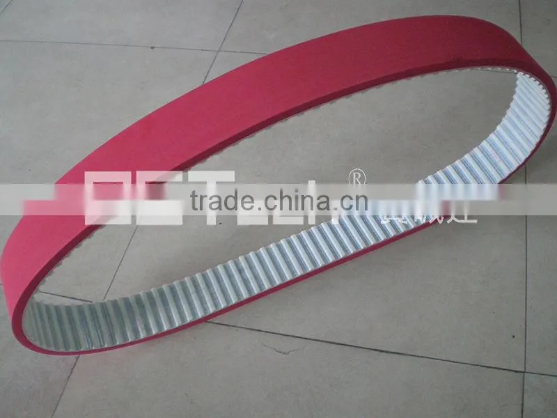 PU Timing Belt Coated With 8mm Red Rubber