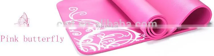 Pink buttefly fineness eva yoga mat